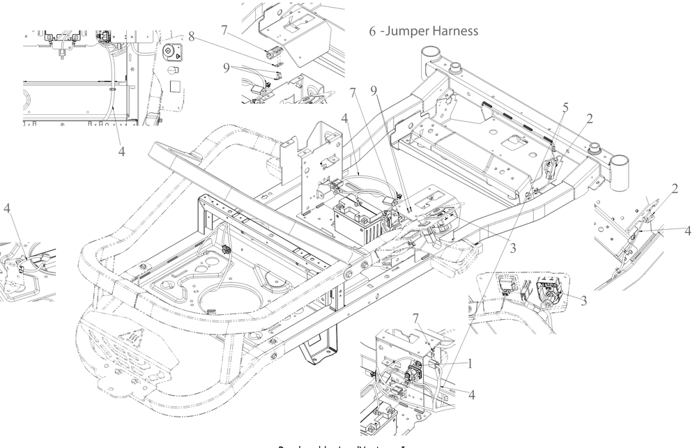Electrical Diagram and Parts List for (17ASGGY2A10)(2023) Cub Cadet Lawn Tractor